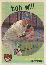 1959 Topps Baseball Cards      388     Bob Will RC
